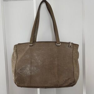 HOBO the Original - Taupe Leather Tote Bag